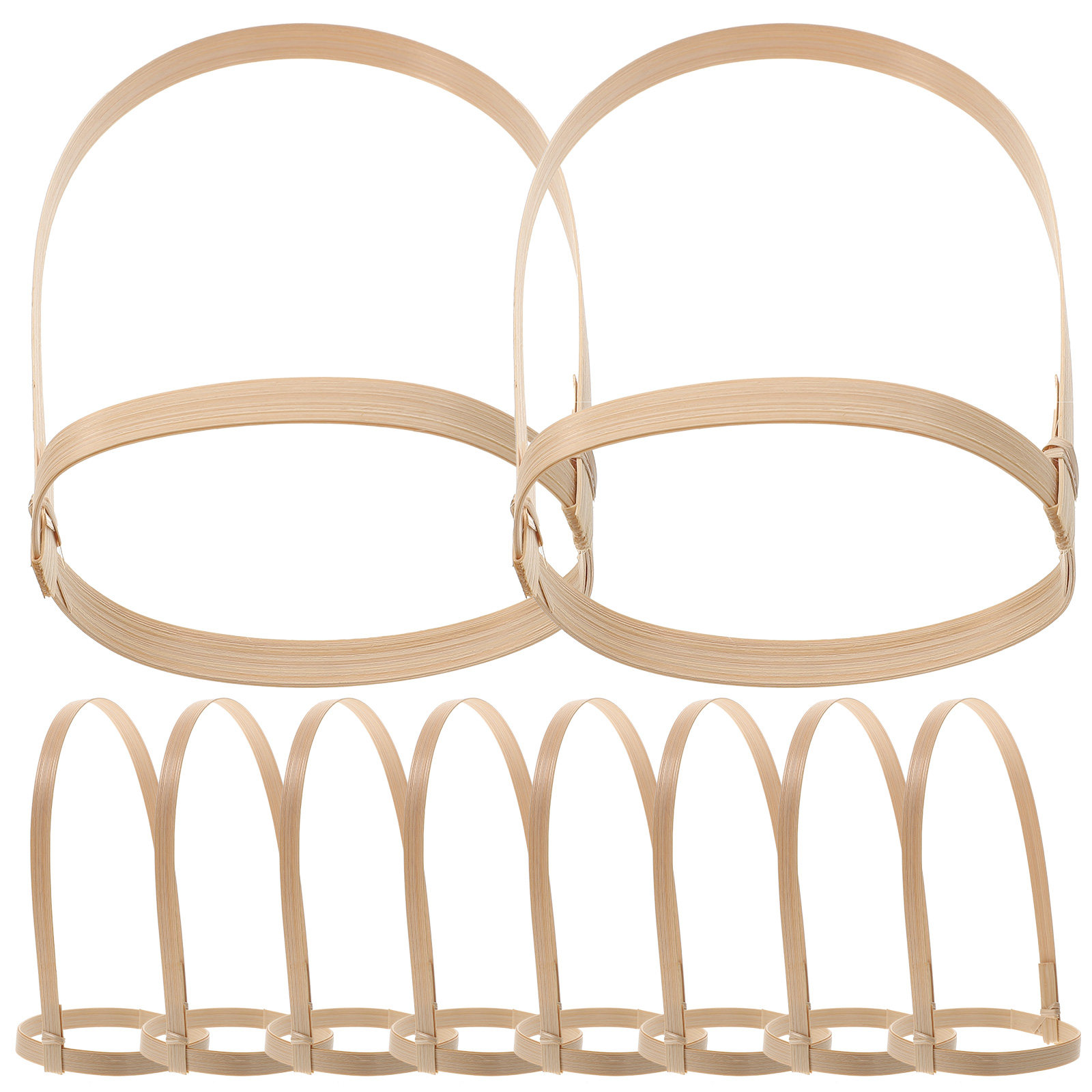 Coffee Tea Holders - Lot de 10 porte-gobelets en bambou