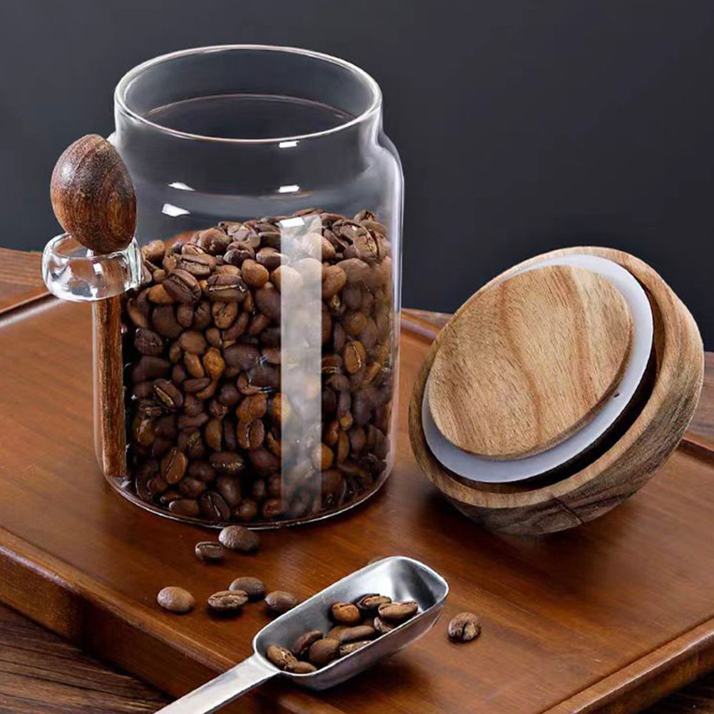Coffee Tea Holders - Pot en verre hermétique pour grains
