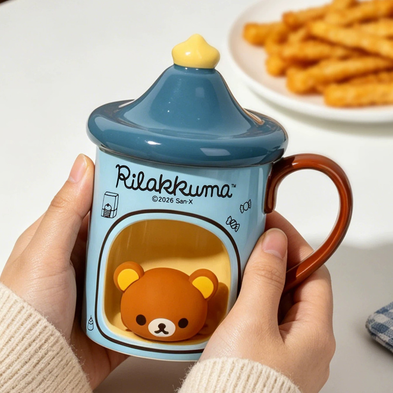 Coffee Tea Japan - Mug en céramique 3D Rilakkuma Kawaii,