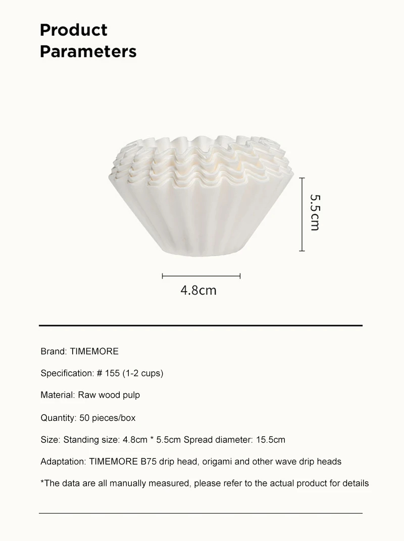TIMEMORE 1-2 tasses panier caf - Coffee Tea Paper Cups avis et prix