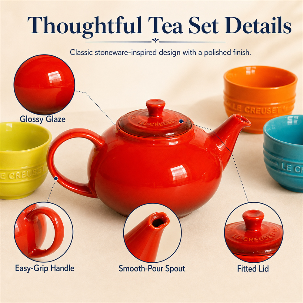 Ensemble de 5 théières en grès - Coffee Tea Set Up avis et prix