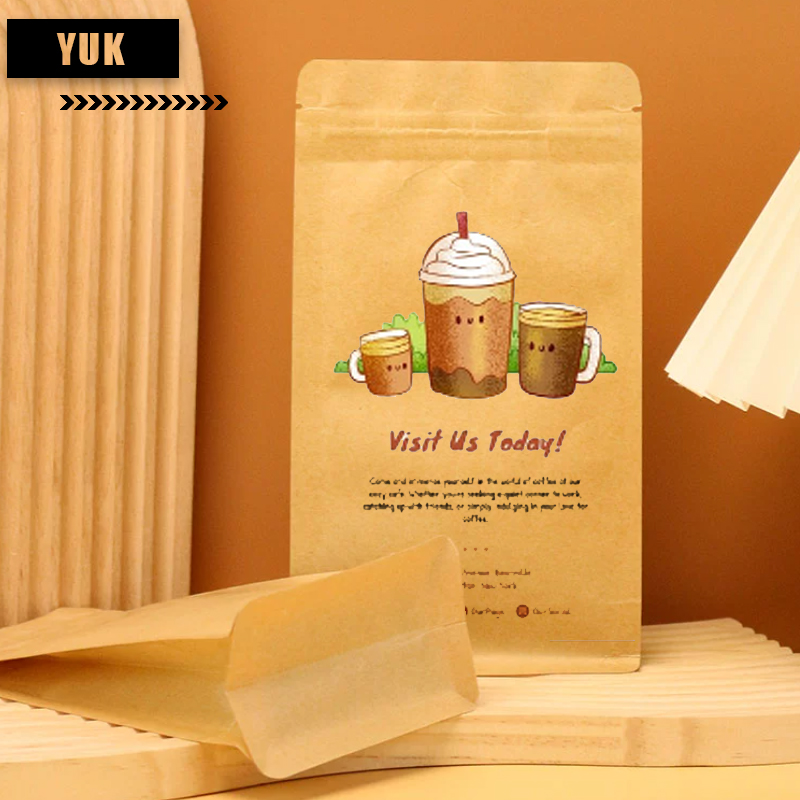 Sac debout scellé à huit côtés - Coffee Tea For Plants avis et prix