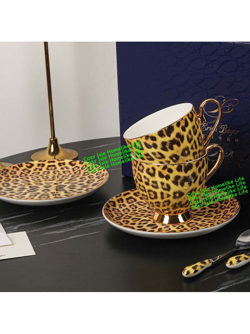 Ensemble de tasses à café léop - Coffee Tea Festival avis et prix